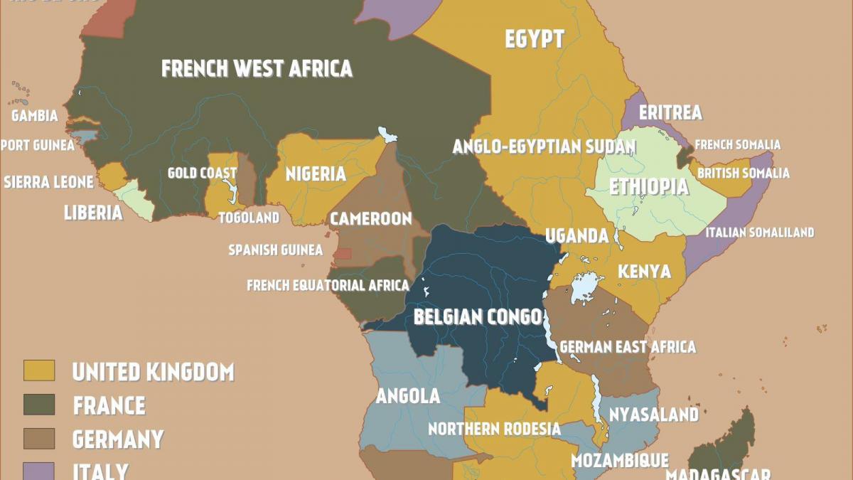 Kort over britisk Cameroun